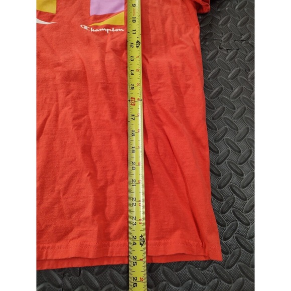 Champion Shirt Adult Small Orange Short Sleeve Active Athletic Casual Men's - Picture 10 of 12